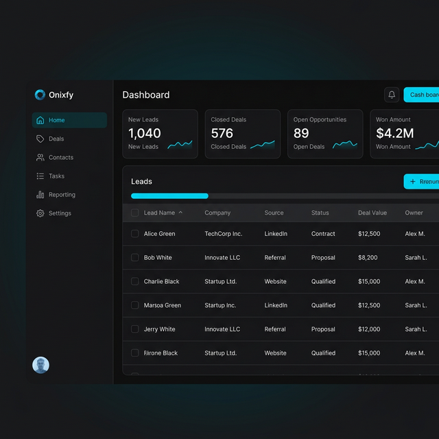 Onixfy Dashboard